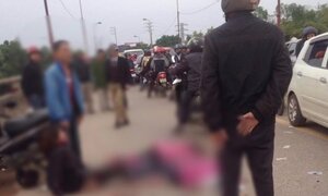 Hai bé gái bị ô tô chở công nhân cán chết thương tâm ở Thái Nguyên