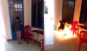 Thách đố trên Facebook, nữ sinh đốt trường: ‘Đừng nhìn các em như tội phạm’