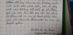 Bật cười khi đọc bức thư cậu học trò 7 tuổi gửi cô giáo ngày 20/11