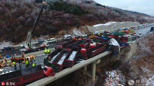 Video: Xe đâm nhau chất chồng chưa từng thấy trên cao tốc Trung Quốc