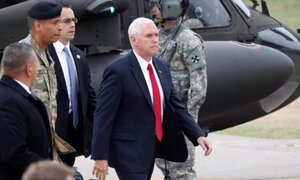 Phó Tổng thống Mỹ phát biểu khi đứng cách biên giới Triều Tiên 60 m