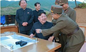 Ảnh hiếm trong vụ phóng tên lửa mới đây của Triều Tiên