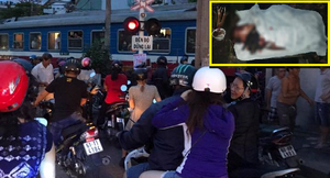 Cố tình vượt đường ray tàu hỏa, người đàn ông chết thảm