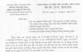 Công an Hà Nội kêu gọi người bắt giữ cán bộ ở Đồng Tâm đầu thú