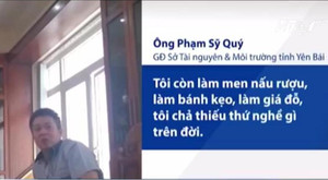 Ông Phạm Sỹ Quý mất chức Giám đốc Sở TN&MT Yên Bái