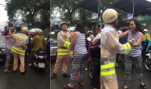 Video: Chạy ô tô lấn làn, nữ tài xế liên tục lăng mạ, bắt CSGT xin lỗi