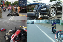 Xe lớn đi đúng vẫn sạt nghiệp vì xe bé vô pháp luật đi ngược chiều