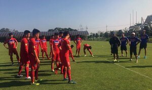 U22 Việt Nam sung sức, sẵn sàng đấu CLB Mokpo City