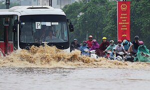 Dự báo thời tiết hôm nay 23/8: Bão số 6 gây mưa to, Hà Nội nguy cơ ngập úng