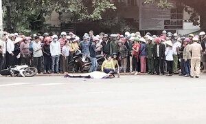 Tài xế xe tải chuyển hướng bất ngờ, cán chết phụ nữ mang thai