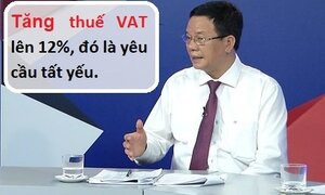 Tăng thuế VAT lên 12%: Bộ Tài chính nói để 'phù hợp thông lệ quốc tế'