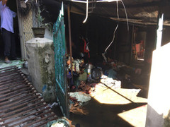 Nổ bình gas ở Huế, một người bị thương, nhiều đồ đạc bị thiêu rụi