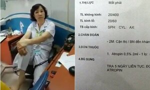 Trần tình của bác sĩ gác chân lên ghế đối thoại người nhà bệnh nhân
