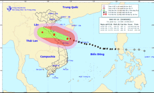 Tin mới nhất cơn bão số 10: Gió giật mạnh đang tăng lên từng giờ