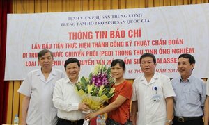Bệnh viện Phụ sản Trung ương thực hiện thành công thụ tinh ống nghiệm loại trừ bệnh tan máu bẩm sinh