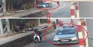 Tài xế taxi mở cửa bất cẩn gây tai nạn rồi tăng ga bỏ chạy