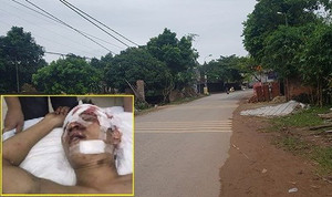 Nhóm côn đồ truy sát 2 thanh niên trong quán bia ở Hà Nội