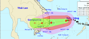 Tin mới nhất bão số 12: Bão liên tục mạnh lên, hướng thẳng các tỉnh Nam Trung Bộ