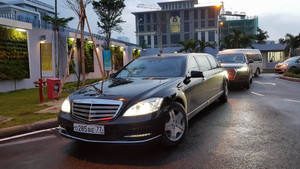 Video, Ảnh: Dàn xe của Tổng thống Nga Putin vừa đến Đà Nẵng sáng 10/11