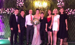 Top Model Kha Mỹ Vân xinh đẹp trong đám cưới với chồng Tây