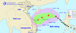 Dự báo thời tiết hôm nay 11/11: Bão số 13 tăng cấp, diễn biến khó lường