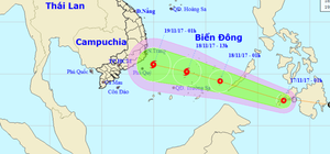 Dự báo thời tiết hôm nay 17/11: Áp thấp nhiệt đới khả năng mạnh lên thành bão