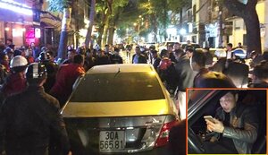 Video: Truy đuổi tài xế côn đồ lái xe 'điên' gây tai nạn liên hoàn rồi bỏ chạy trên phố Hà Nội
