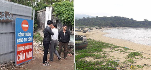Dân Đà Nẵng tụ tập phản đối khu du lịch dựng rào bịt kín lối ra biển