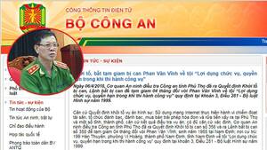 Tạm giam 4 tháng cựu trung tướng Phan Văn Vĩnh