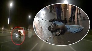 Cư dân mạng 'tố' nam thanh niên nằm trên xe máy, phóng như bay trên cầu Nhật Tân trước khi tử nạn