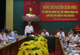 Thăm và làm việc tại Thái Nguyên, Thủ tướng: 'Minh chứng rõ nét, sinh động nhất về tinh thần đoàn kết...'