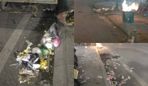 Ảnh: Khói đốt vàng mã, rác thải bủa vây đường phố Huế trong Rằm tháng 7