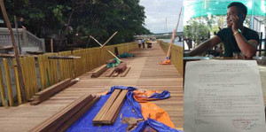 Sàn gỗ lim cầu đi bộ siêu sang ở Huế rạn nứt: Giám đốc trả lời báo chí bị đình chỉ