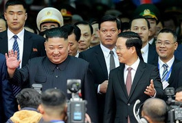 Những hình ảnh đầu tiên ông Kim Jong-un tại ga Đồng Đăng, Lạng Sơn
