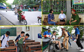 Chiến sĩ công an và những hành động ý nghĩa giúp thí sinh trong kỳ thi THPT Quốc gia 2019