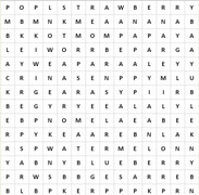 Thử tài tinh mắt tìm 12 loại quả với trò chơi ô chữ trong 5 phút