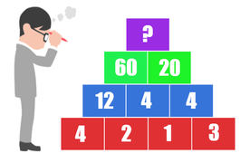 Bạn có thuộc 20% người thông minh giải được bài toán kim tự tháp này?