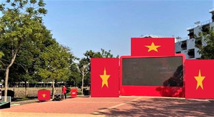 Nhiều đại học lắp màn hình led 'khủng' cổ vũ đội tuyển U22 Việt Nam