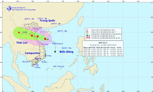 Bão số 2 mạnh cấp 9 áp sát các tỉnh Thanh Hóa - Hà Tĩnh