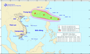 Dự báo thời tiết hôm nay 21/8: Xuất hiện cơn bão gần Biển Đông