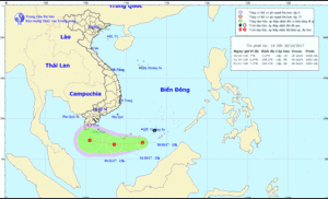Thời tiết hôm nay 30/10: Vùng áp thấp trên Biển Đông sắp mạnh lên thành áp thấp nhiệt đới