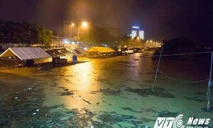 Ảnh hưởng bão số 14: Đêm nay Nam Trung Bộ mưa rất to