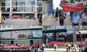 Hà Nội: Bùng nổ hiện tượng cư dân căng băng rôn 'tố' chủ đầu tư