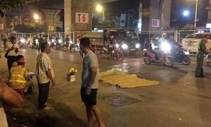 Đi bộ sang đường, người đàn ông bị xe bồn cán chết