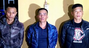 Chân dung 3 kẻ côn đồ tát, đạp ngã nữ nhân viên ở sân bay Thanh Hóa