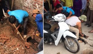 Thực hư đi ăn trộm bị phát hiện, thanh niên chui vào cống chạy trốn rồi mắc kẹt gần 10 giờ