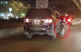 Xe biển xanh tông người đàn ông bất tỉnh rồi bỏ chạy trên phố Hà Nội