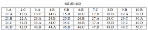 Đáp án mã đề 402 môn tiếng Anh thi THPT Quốc gia 2019 của Bộ GD&ĐT