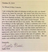 Bé gái 8 tuổi viết thư xin việc cho mẹ