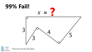 99% người chơi giải sai câu đố hình học cực đơn giản này